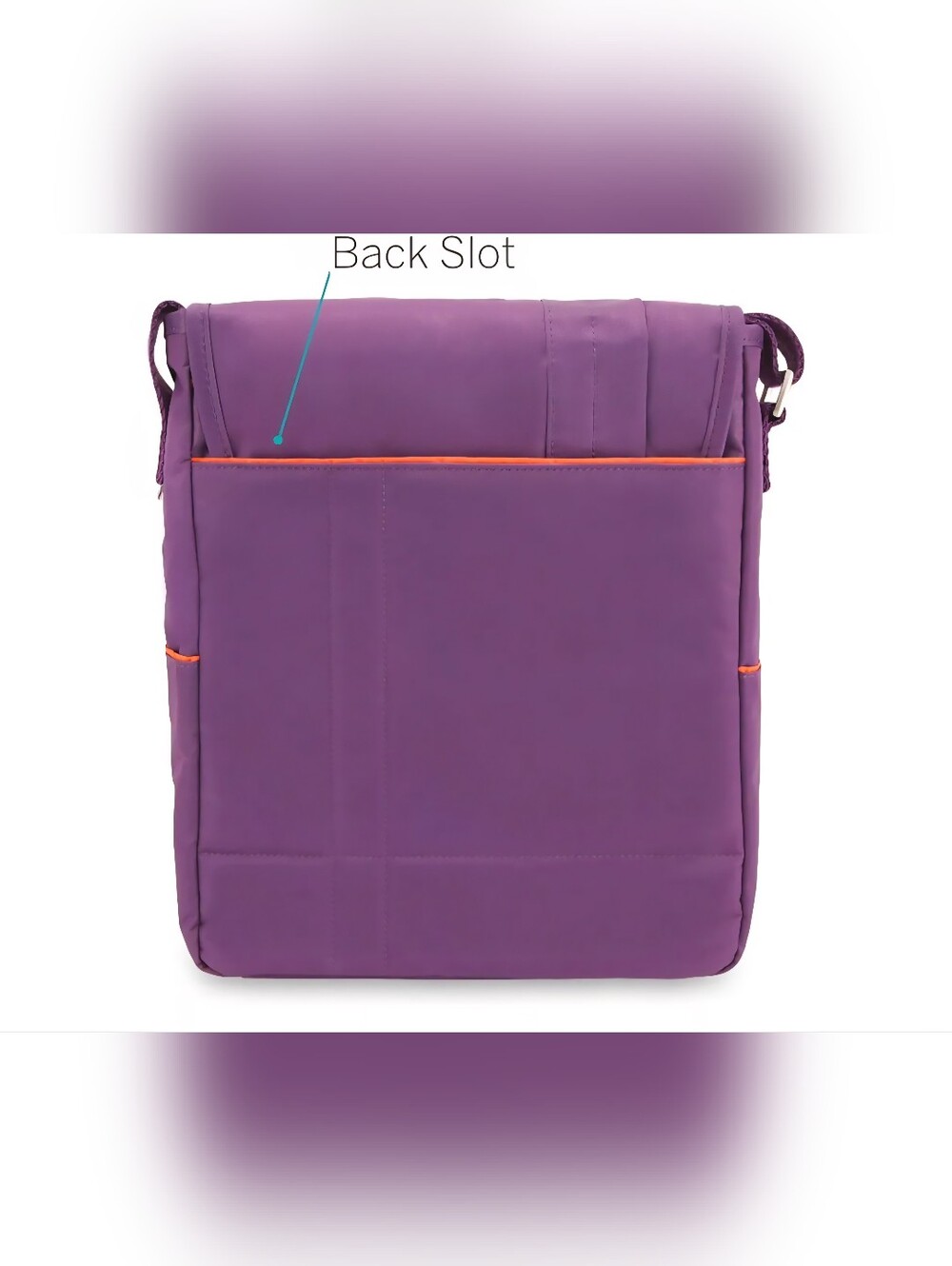 Purple Men's Crossbody Messenger Bag - Unbranded - Picture 6 of 8